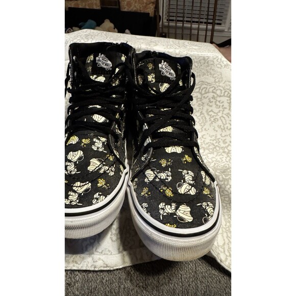 Vans x Peanuts Sk8-HiSnoopy Mummies Glow Black, Kids 6.5 - Picture 10 of 13